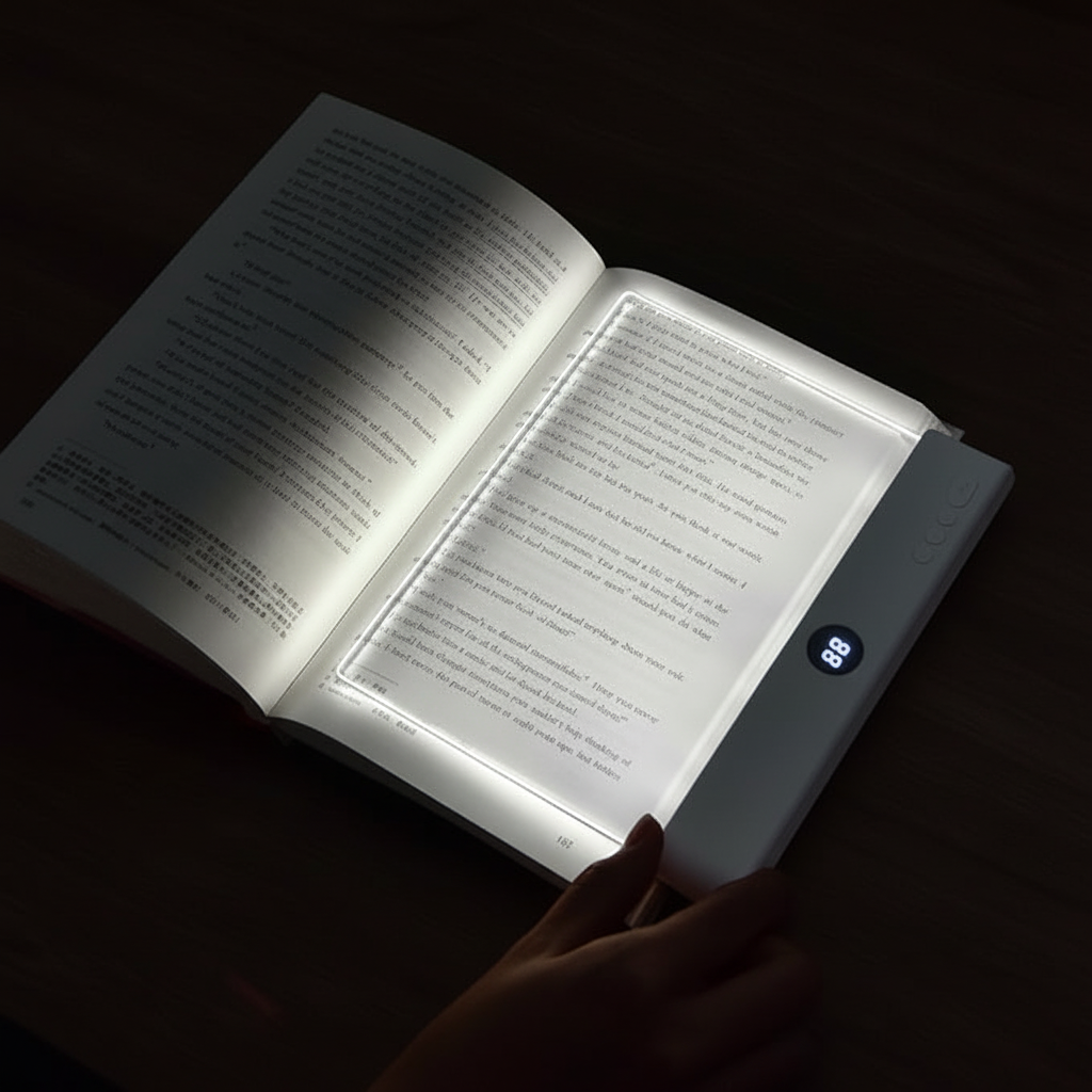 LectiLed panel iluminando libro